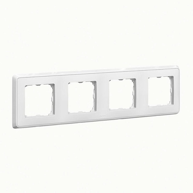 Рамка 4-постовая Legrand Cariva белая 773654 Фото № 1