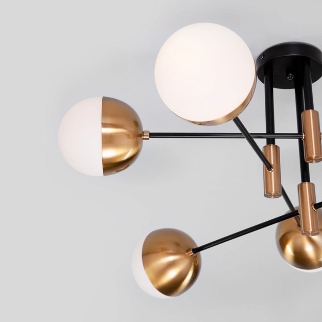 Потолочная люстра Eurosvet Nuvola 70129/6 латунь Фото № 4