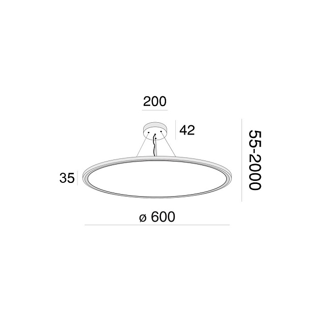 Подвесной светодиодный светильник Maytoni Cosmos MOD057PL-L54W4K Фото № 3