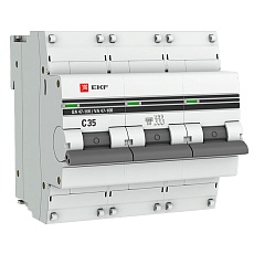 Автоматический выключатель 3P 35А (C) 10kA ВА 47-100 EKF PROxima mcb47100-3-35C-pro