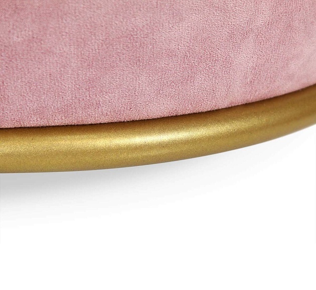 Пуф Sheffilton SHT-B6 пыльная роза/золото 3246784201 Фото № 4