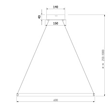 Подвесной светодиодный светильник Eurosvet Collars 90264/1 белый 1