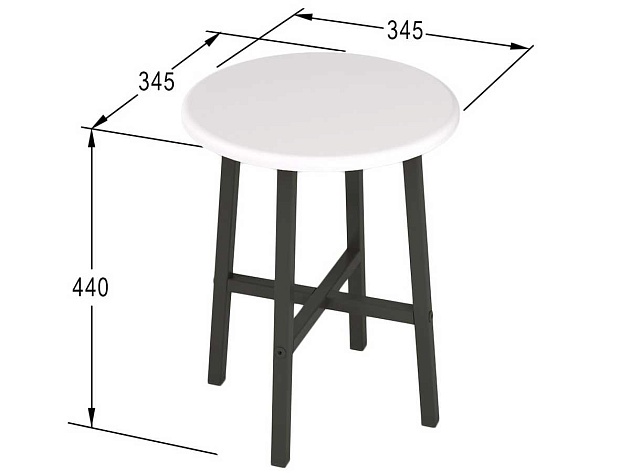 Табурет Мебелик Медисон 006938 изображение 3 Табурет Мебелик Медисон 006938 Фото № 3