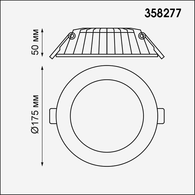 Встраиваемый светодиодный светильник Novotech Spot Gesso 358277 Фото № 2