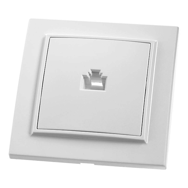 Розетка компьютерная Feron Stekker Эрна белый PST00900701 39047 Фото № 1