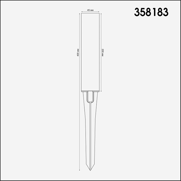 Корпус для модуля Novotech Street Nokta 358183 Фото № 3