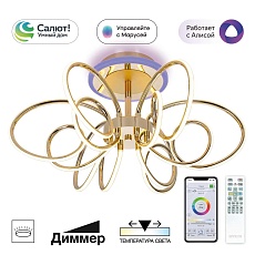 Потолочная светодиодная люстра Citilux Salma Smart CL224A162