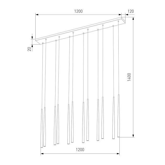 Подвесная люстра TK Lighting 10119 Piano Фото № 2