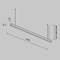 Линейный светильник Maytoni Technical LL312031 3