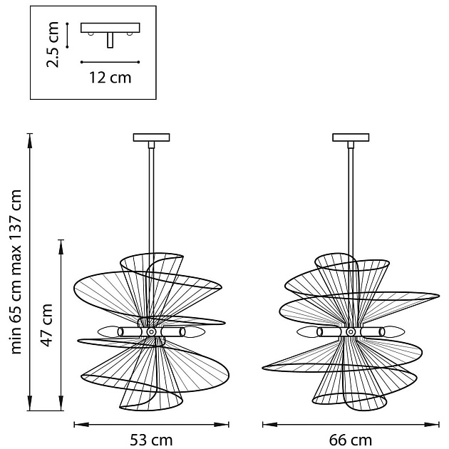 Подвесная люстра Lightstar Zeta 728163 Фото № 2