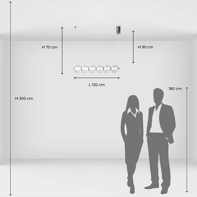 Подвесной светодиодный светильник De City Мадлен 424018501 изображение 2 Подвесной светодиодный светильник De City Мадлен 424018501 Фото № 2