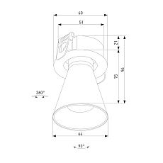 Встраиваемый светодиодный спот Elektrostandard Bell 25097/LED a068058 1