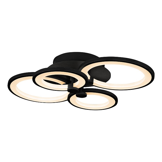 Потолочная светодиодная люстра iLedex Ring A001/4 BK Фото № 4