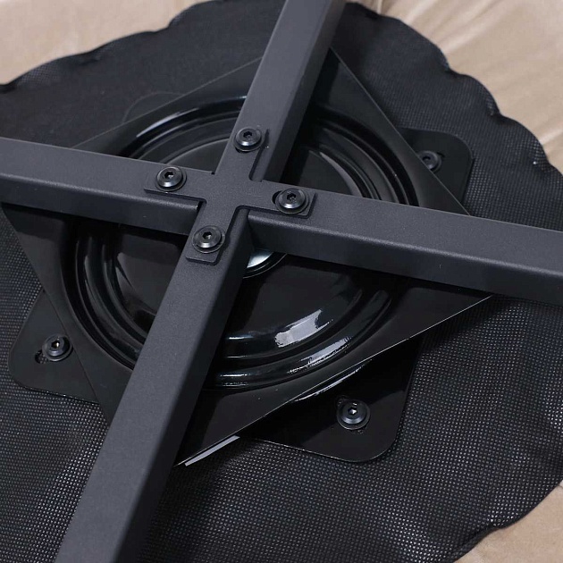 Поворотное кресло AksHome Melon бежевый велюр/черный 102945 Фото № 7