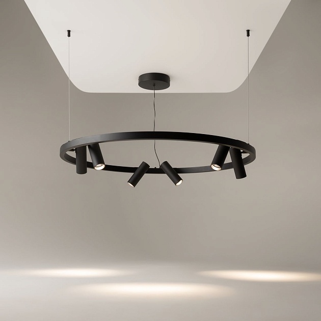 Подвесная светодиодная люстра Maytoni Satellite MOD102PL-L42BK Фото № 6