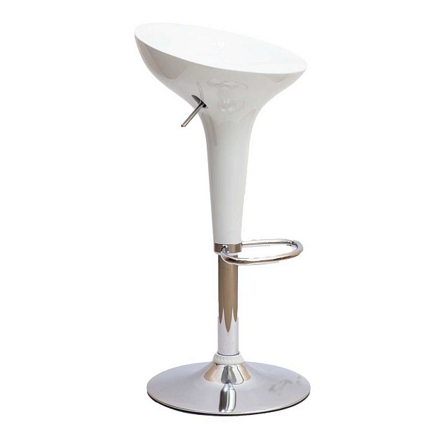 Барный стул AksHome Bomba белый, пластик 27646 Фото № 1