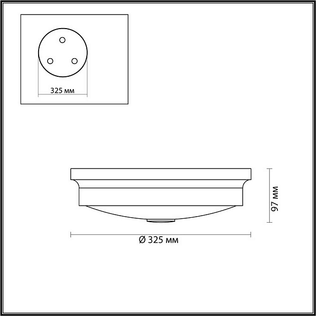 Настенно-потолочный светильник Odeon Light Walli Marsei 4825/3C Фото № 6