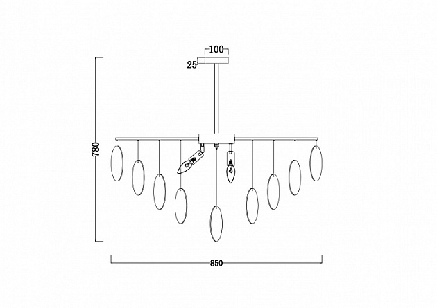 Подвесная люстра Freya Porto FR5104PL-08N Фото № 2