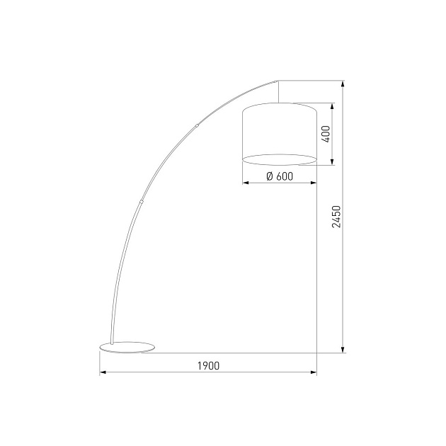 Торшер TK Lighting 5485 Moby Black Фото № 2