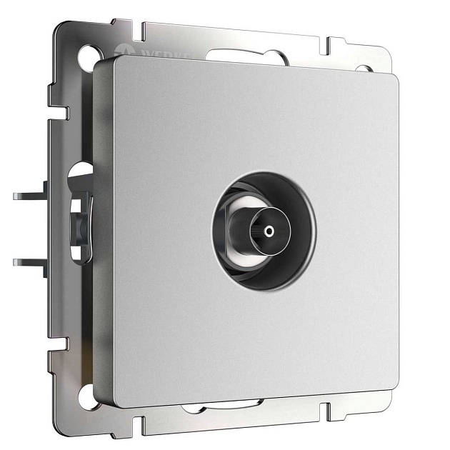 ТВ розетка Werkel серебряный матовый W1183065 4690389195631 изображение 1 ТВ розетка Werkel серебряный матовый W1183065 4690389195631 Фото № 1