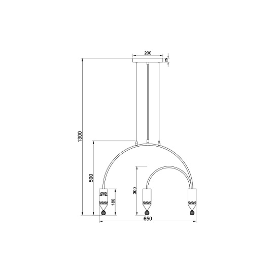 Подвесной светильник Vele Luce Pioggia VL4283P03 изображение 5 Подвесной светильник Vele Luce Pioggia VL4283P03 Фото № 5
