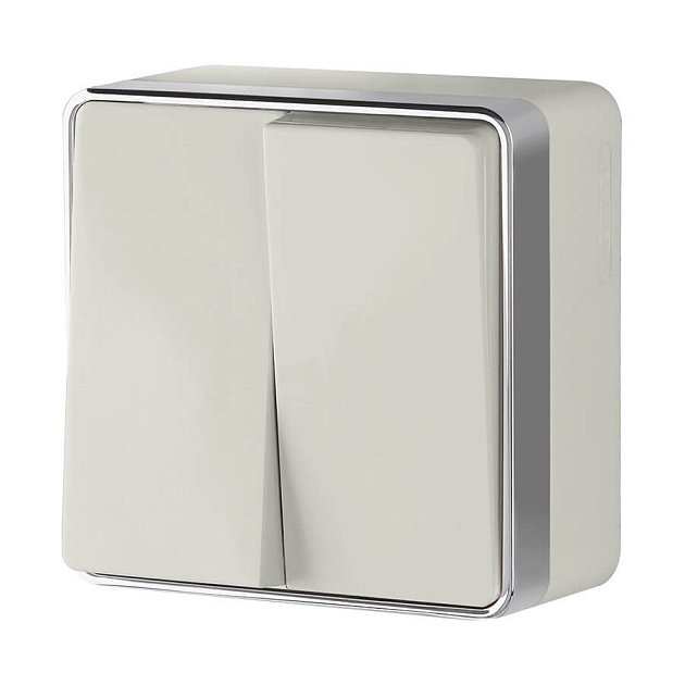 Выключатель двухклавишный Werkel Gallant слоновая кость W5020003 4690389164125 Фото № 1