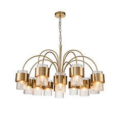 Подвесная люстра Indigo ELEGANZA 12019/A/12P Brass V000324 1