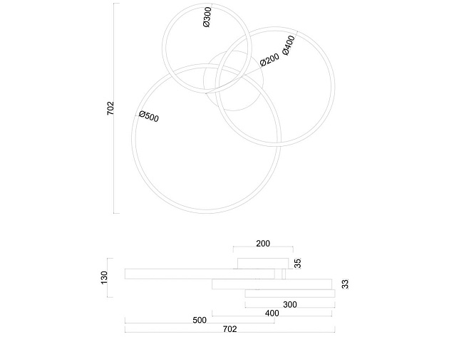 Потолочная светодиодная люстра Arte Lamp Sierra A2426PL-3GO изображение 2 Потолочная светодиодная люстра Arte Lamp Sierra A2426PL-3GO Фото № 2