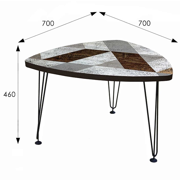 Журнальный стол Мебелик Оникс 1 007645 изображение 3 Журнальный стол Мебелик Оникс 1 007645 Фото № 3