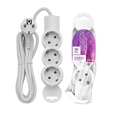 Удлинитель Duwi 3гн 3м с/з 32005 2 1