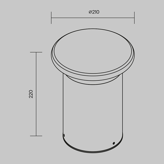 Уличный светодиодный светильник Maytoni Grip O460FL-L10GF3K изображение 2 Уличный светодиодный светильник Maytoni Grip O460FL-L10GF3K Фото № 2