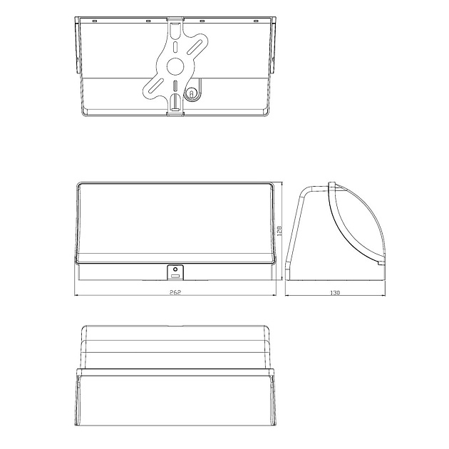Уличный нвстенный светодиодный светильник Escada 30002W/01LED WH Фото № 2