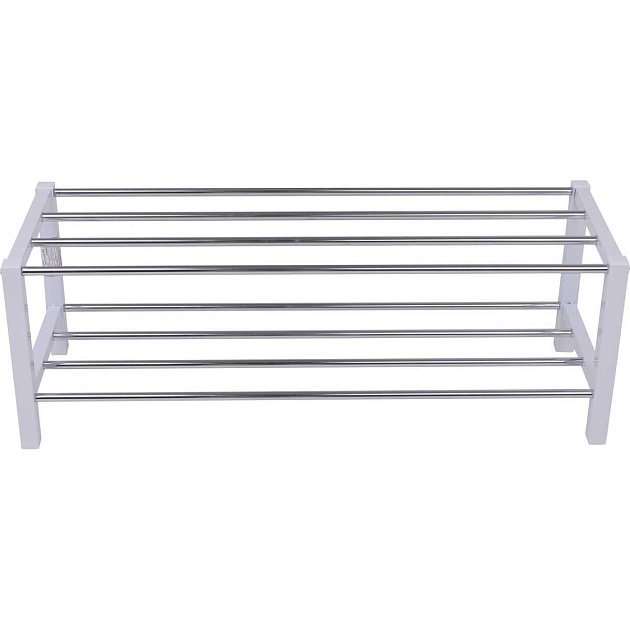 Обувница AksHome Iris белый/металл 77629 Фото № 4