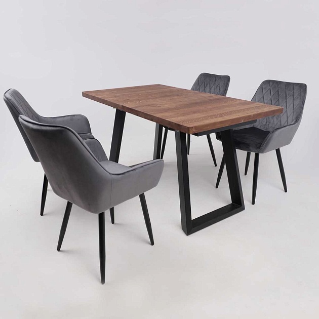 Кресло AksHome Pablo серый, велюр 72329 Фото № 5