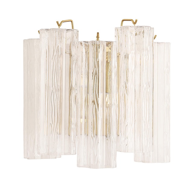 Настенный светильник Crystal Lux Rose AP2 Brass изображение 1 Настенный светильник Crystal Lux Rose AP2 Brass Фото № 1