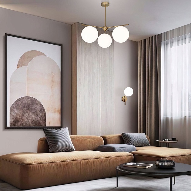 Бра Eurosvet Marbella 60147/1 латунь Фото № 3