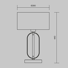 Настольная лампа Maytoni Marmo MOD099TL-01G 1