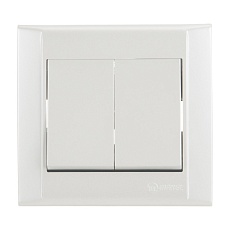 Выключатель 2 клав. Makel Defne 42100003