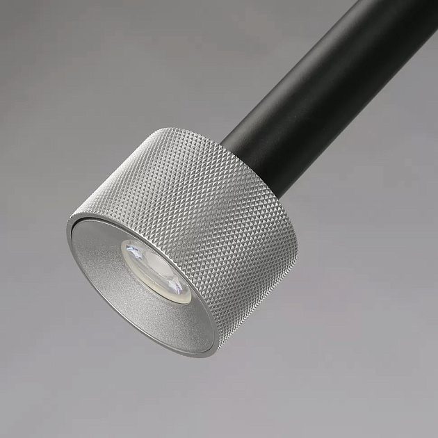 Подвесной светильник iLedex Delta 2362-1 BK+SL Фото № 3