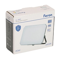 Светодиодный прожектор Feron LL-940 20W 6400K 51043 1