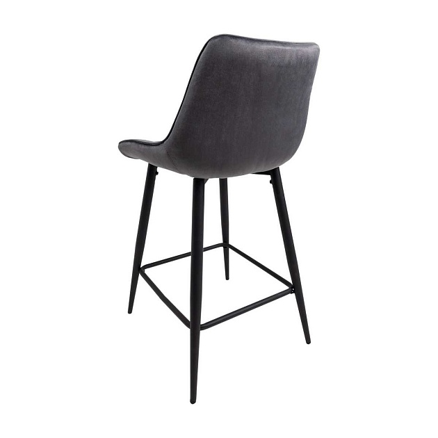 Полубарный стул AksHome Linx темно-серый, велюр 86206 Фото № 9