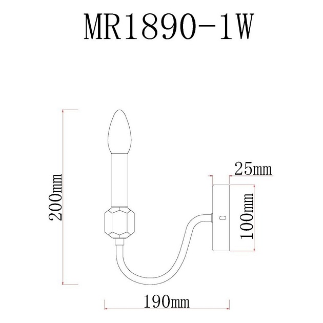 Бра MyFar Lena MR1890-1W Фото № 2