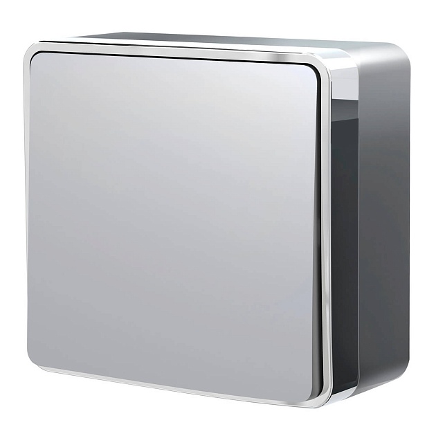 Выключатель одноклавишный проходной Werkel Gallant серебряный W5012006 4690389167096 Фото № 1