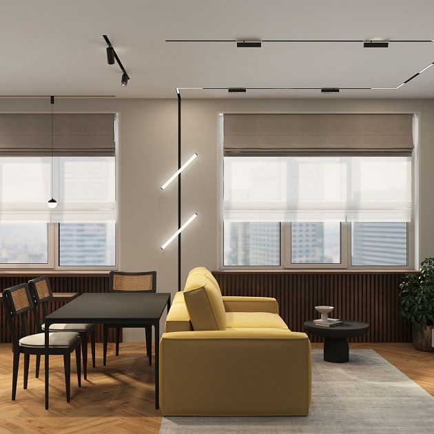 Трековый светодиодный светильник Denkirs Smart Linear DK8014-BK Фото № 5