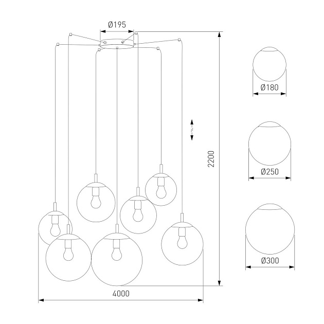 Подвесная люстра TK Lighting 4863 Esme Фото № 2