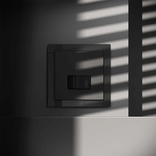 Датчик движения встраиваемый Voltum S70, (черный матовый) VLS070508 Фото № 6