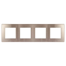 Рамка 4-постовая ЭРА 12 сатин бронза 12-5104-13 Б0052536