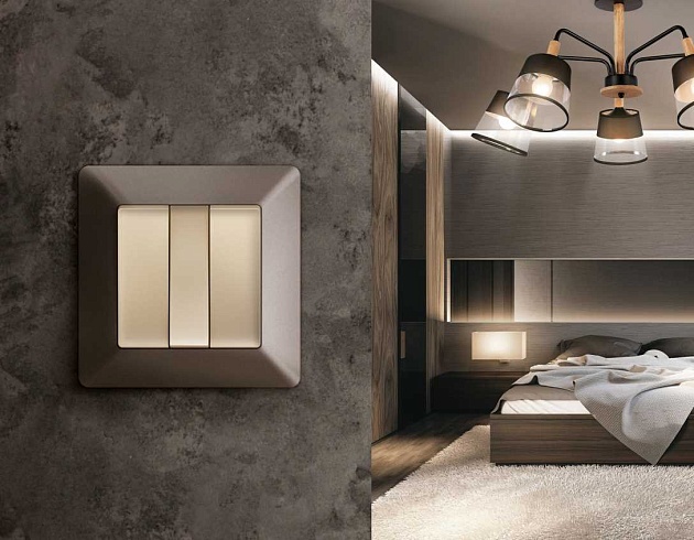 Лицевая панель выключателя AMBRELLA VOLT AP6050 Фото № 2