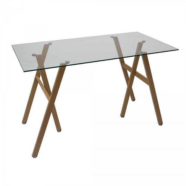 Письменный стол AksHome Nephrite прозрачный, стекло 86203 изображение 1 Письменный стол AksHome Nephrite прозрачный, стекло 86203 Фото № 1
