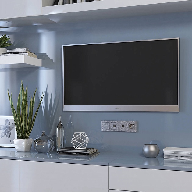 ТВ-розетка оконечная Werkel Hammer серебряный W1283006 4690389163074 изображение 2 ТВ-розетка оконечная Werkel Hammer серебряный W1283006 4690389163074 Фото № 2